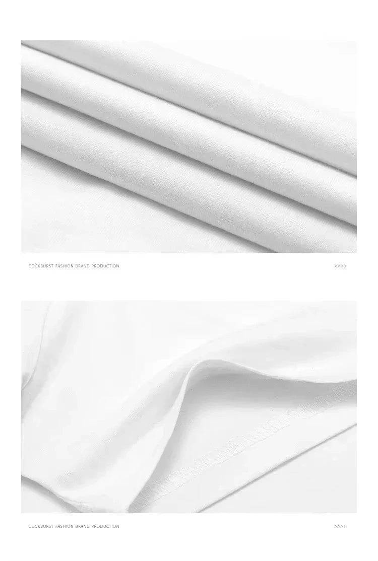 Summer Latest Luxury Brand Y2k Flat Printed Top T-shirt Pure Cotton Summer Light and Thin Large Size Men'sandwomen's Top T-shirt