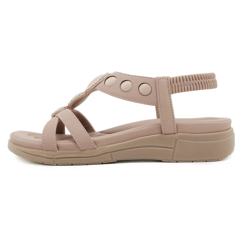 Plus Size 36-42 Shoes for Women Summer Fashion Women Platform Sandals Casual Wedges Comfortable Elastic Band Sandalias