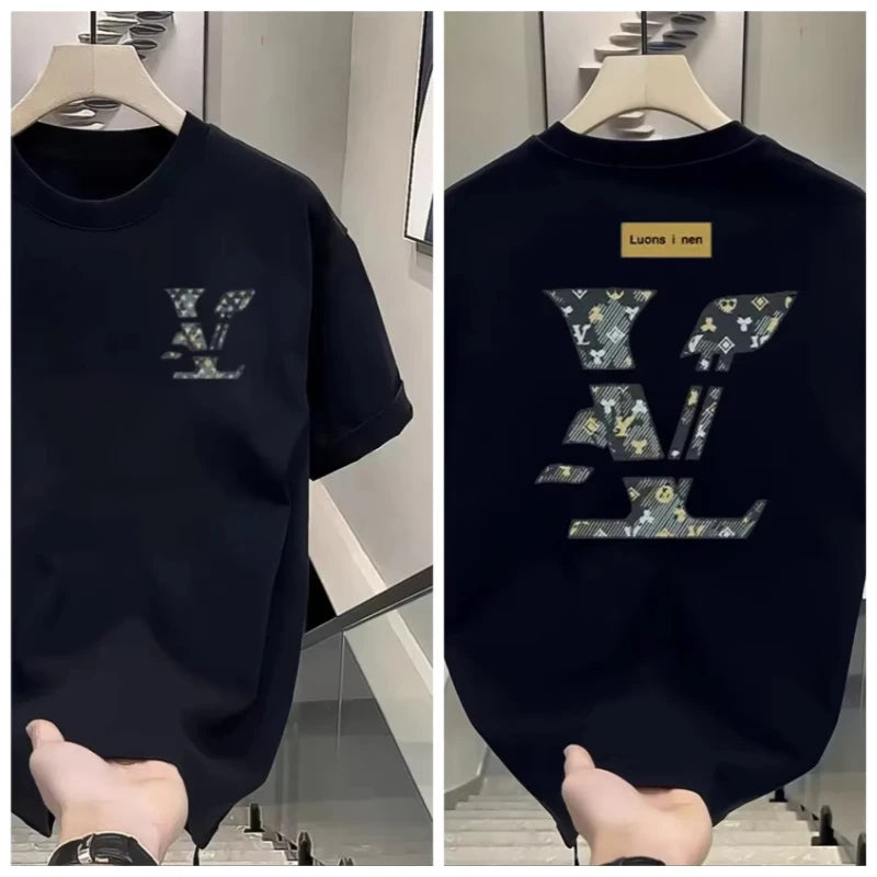 Round-neck Printed Short-sleeved 2025 Summer New Short-sleeved T-shirt for Men and Women Kids T-shirt