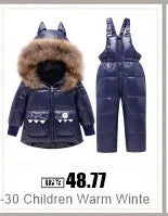 Children Autumn Winter Overall For Infant Down Cotton Thicken Clothes Hooded new born Baby costume Boys Girls Jumpsuit Romper