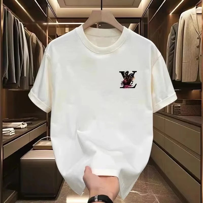 Mens Womens T-shirt Front Back Print Graphic High Quality Cotton Ventilate All-match Summer Creativity Tee Shirt T-shirt Tops