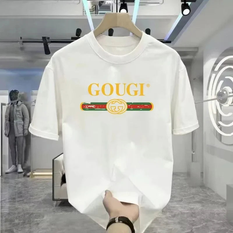 2025 Mens Womens  T-Shirt Summer High Quality Cotton Print Streetwear Brand Vintage Oversized  T-shint