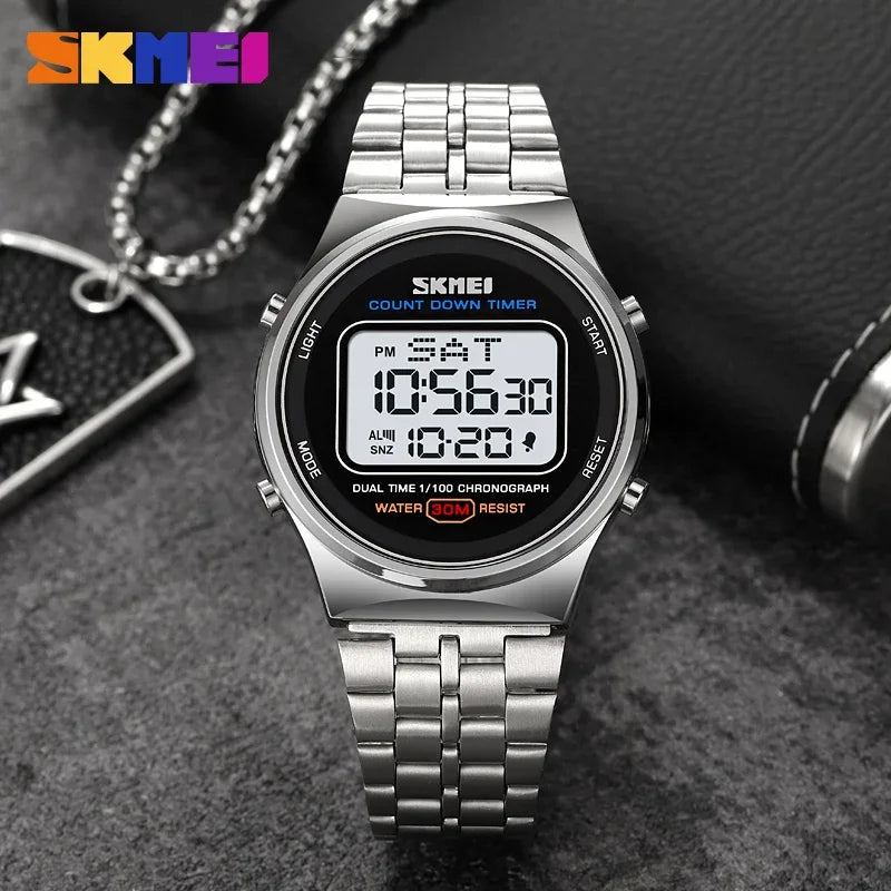 SKMEI 1882 Japan Digital movement Watches for Men Women Countdown Chrono Waterproof Sports Wristwatches Alarm Clock reloj hombre