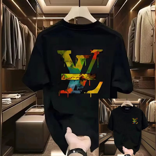 2025 New Luxury Brand Mens Womens T Shirt Clothing Summer Cotton Print Streetwear Vintage Oversized Tee Designer Unisexy Tops