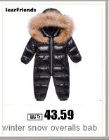Children Autumn Winter Overall For Infant Down Cotton Thicken Clothes Hooded new born Baby costume Boys Girls Jumpsuit Romper