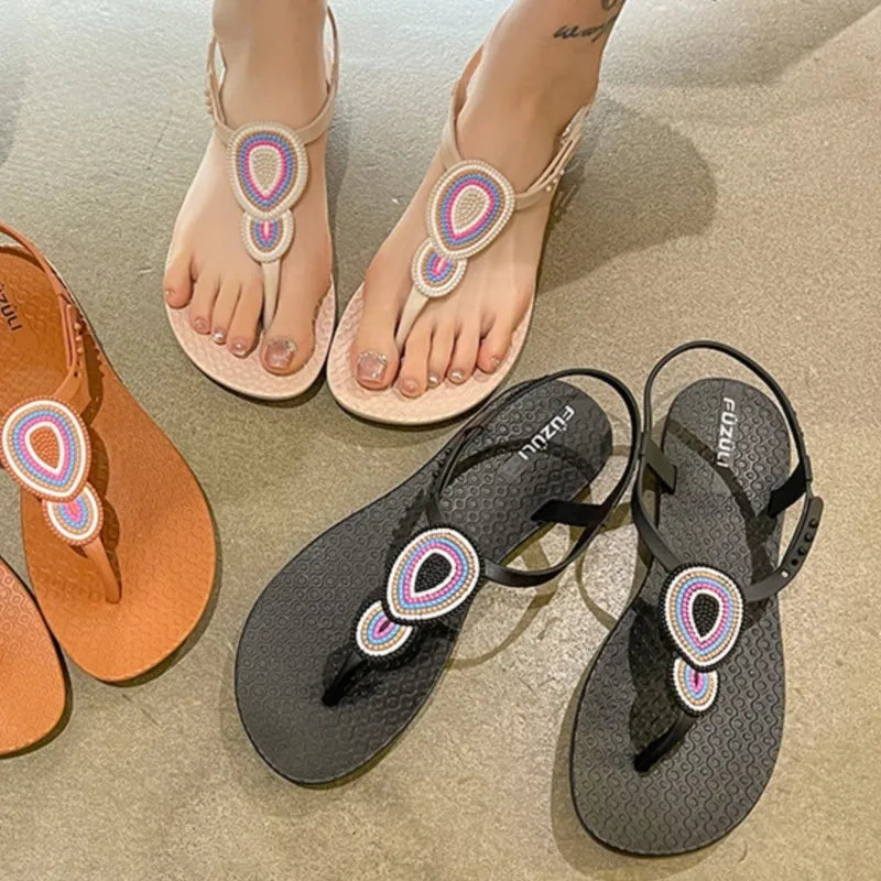 Summer Sandals Women Shoes Non-Slip Walking Shoes Elegant Shoes Woman Soft Women Shoe Outdoor Footwear Sandal Women Female