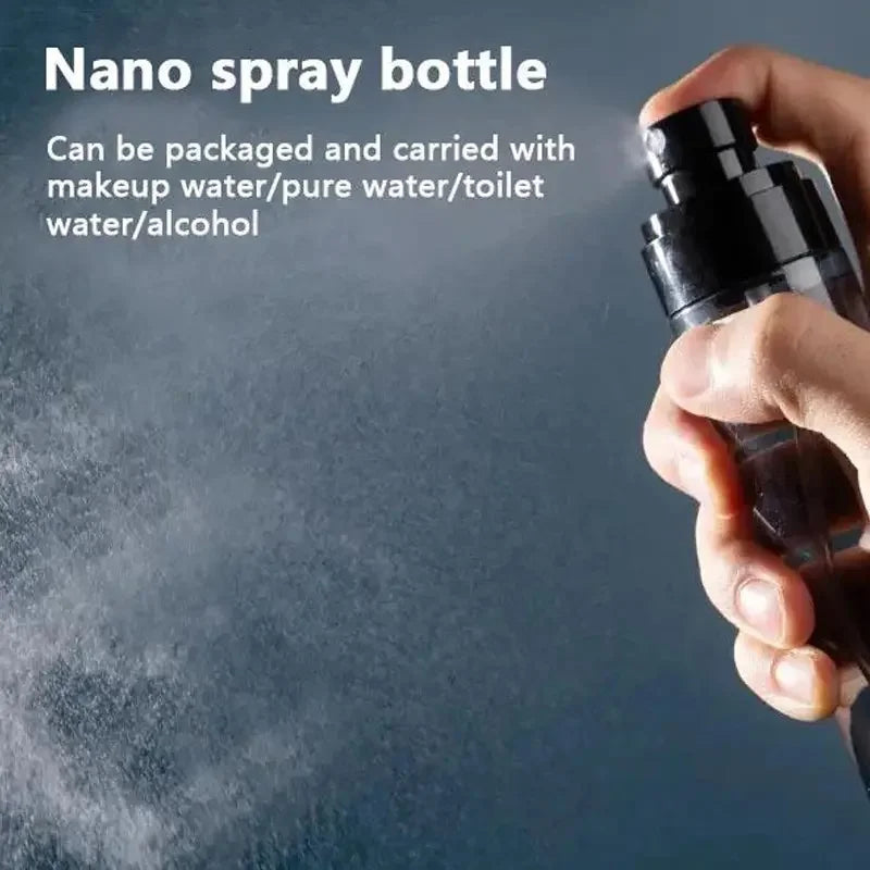 5Pcs Black Ultra Fine Mist Spray Bottle  30ml 60ml 80ml 100ml 120ml Moisturizing Cosmetic Bottle Portable Spray Atomize