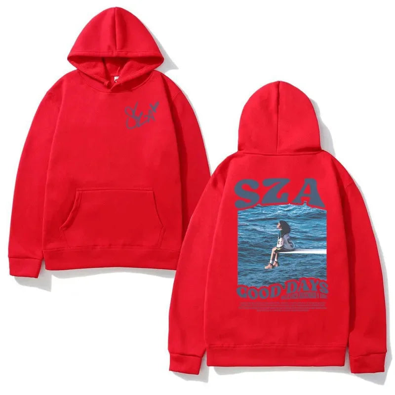 Autumn And Winter Hoodie Singer Sza Music Album Sos Printed Hoodie Women Sweatshirt Hip Hop Unisex Streetwear Y2k Clothing Men