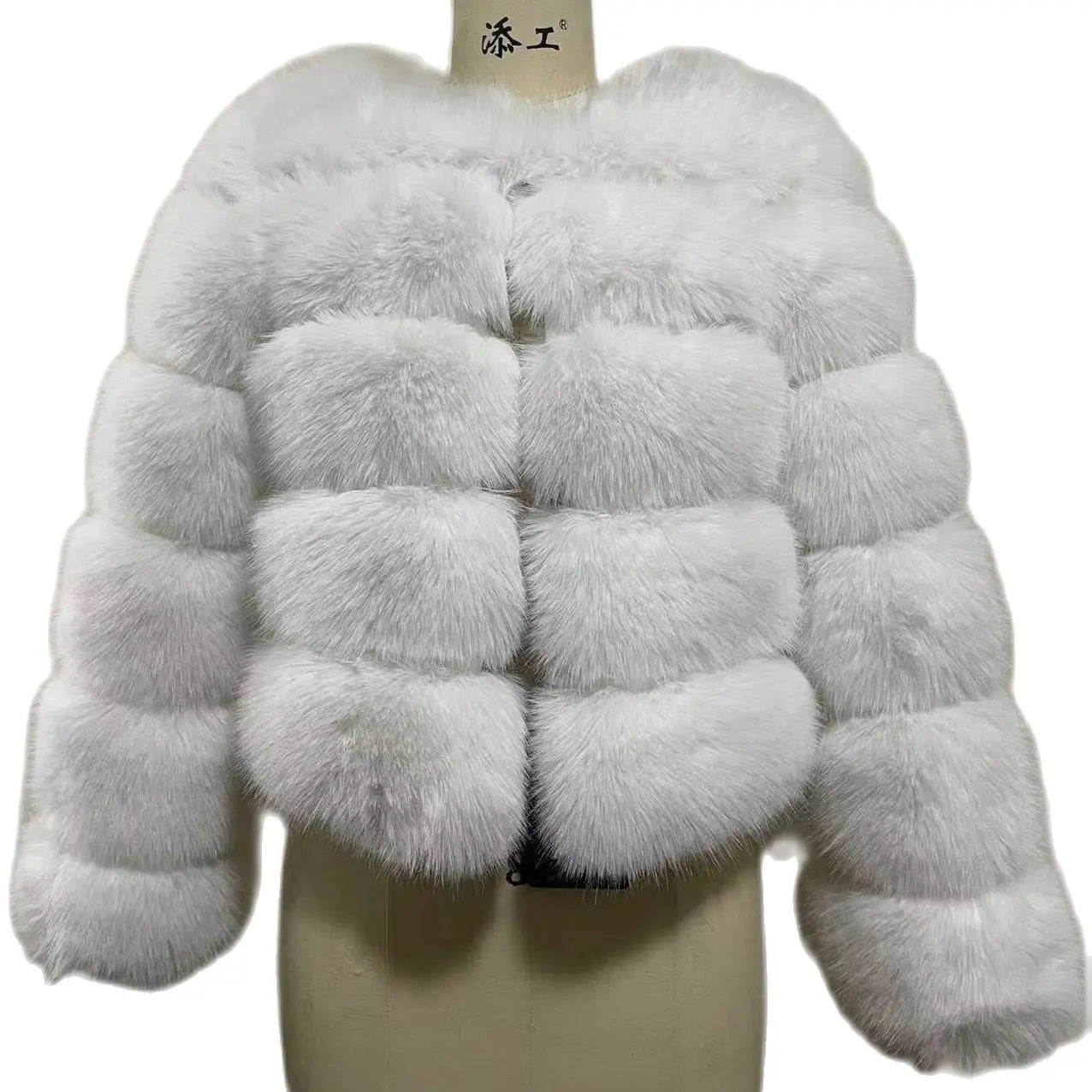 HJQJLJLS 2023 New Women Long Sleeve Pink Faux Fur Coat Female Fluffy Soft Furry Jacket High Imitation Fox Fur Outerwear LJLS140