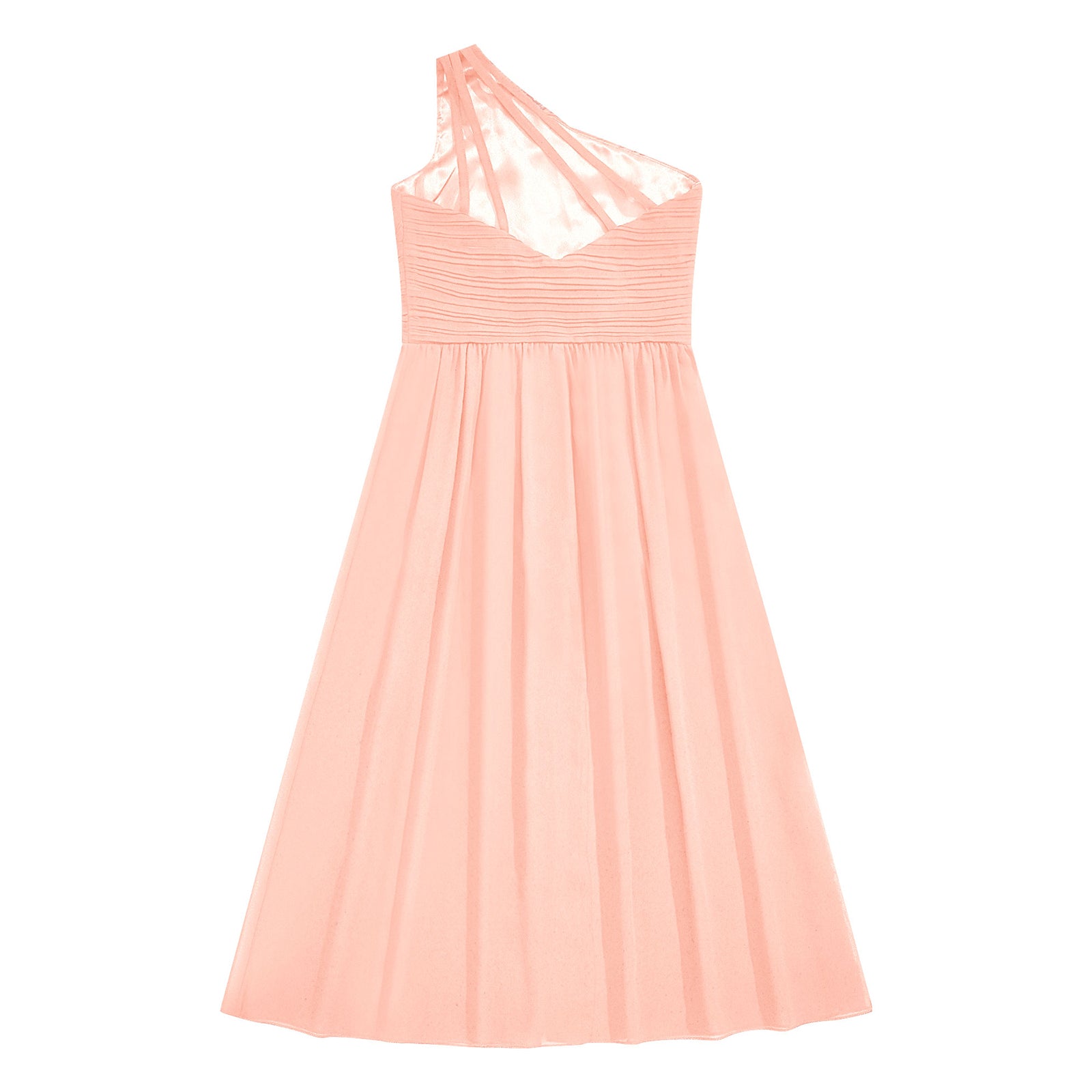 6-16Y Kids Girls Elegant Shiny Beaded Party Dress One Shoulder Ruched Jumpsuit Skirt Princess Wedding Birthday Evening Prom Gown