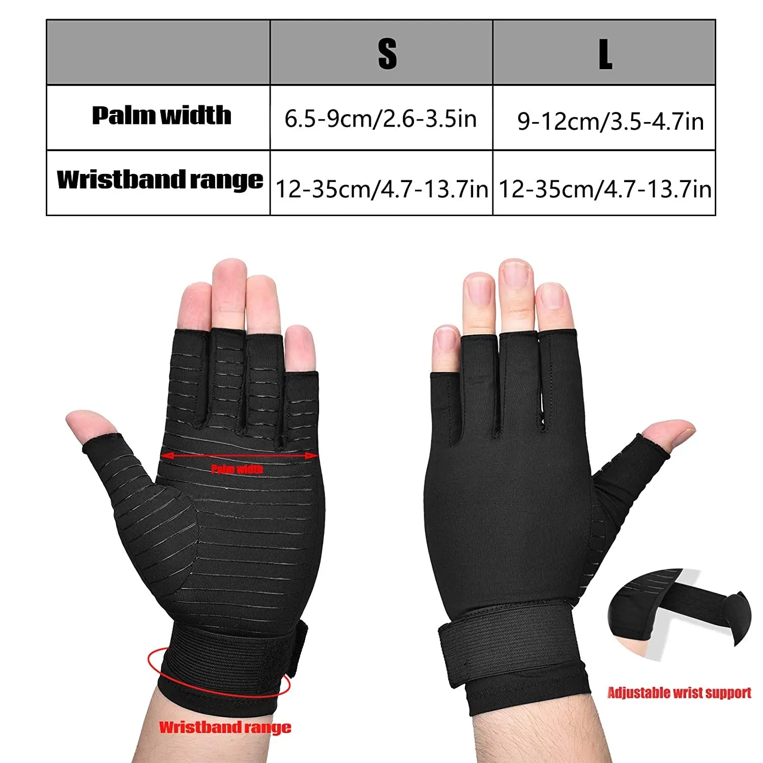 Arthritis Gloves Wrist Hand Thumb Support Gloves Silicone Gel Arthritis Pressure Corrector Massage Pain Relief Gloves