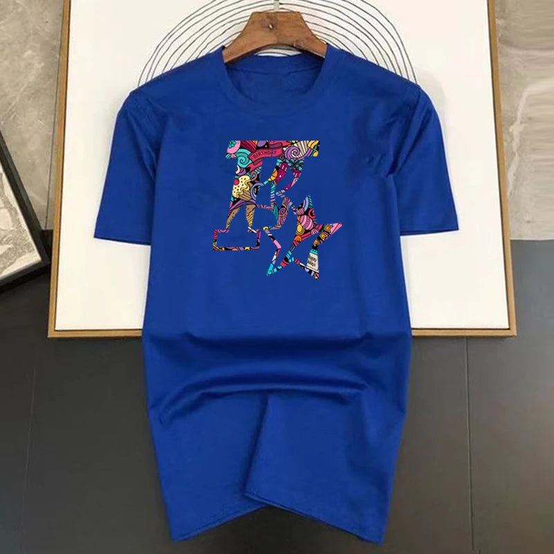 2023 Men's and Women's New Star K Top Basic Cotton T-shirt Summer round neck fashionable casual short sleeves