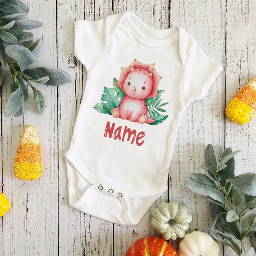 Personalized Monkey with Name Baby Jumpsuit Baby Sustom Name Romper for Infant Shower Gift for Girls Boys Outfit Newbron Clothes