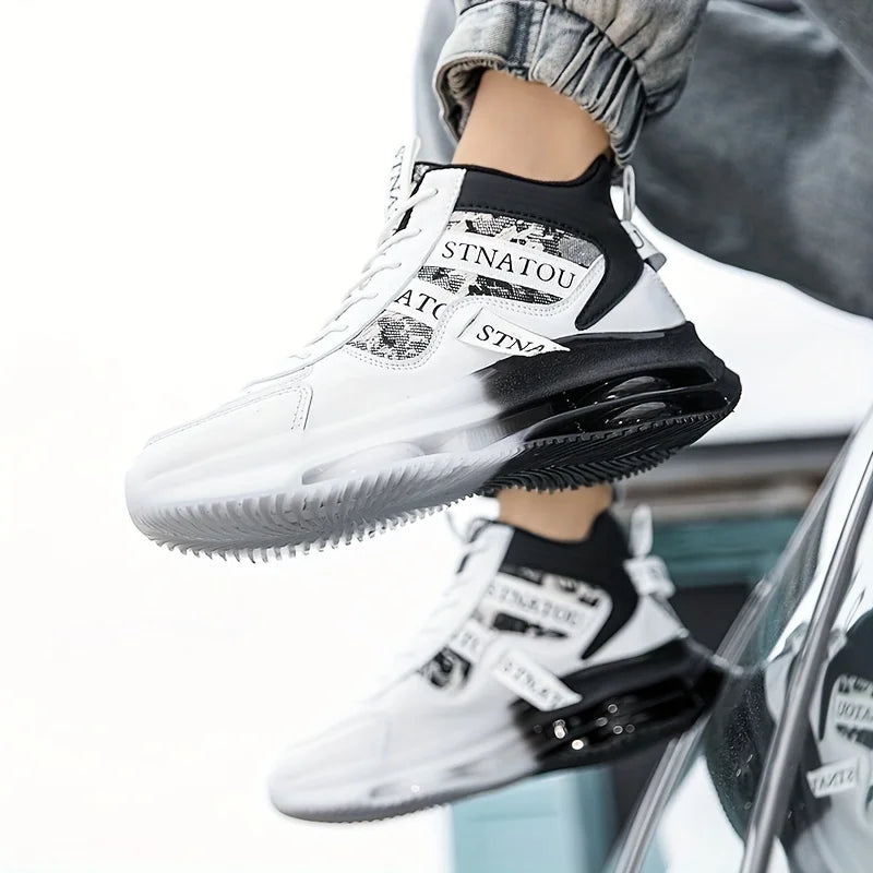 Men's Height-Increasing Ultra-Light Versatile Simple Dad Trendy Shoes Men's and Women's Shoes Autumn and Winter Couples' Same Trendy Shoes Non-Slip Travel Shoes Boys' Casual High-Top Sports and Leisure Men's Shoes