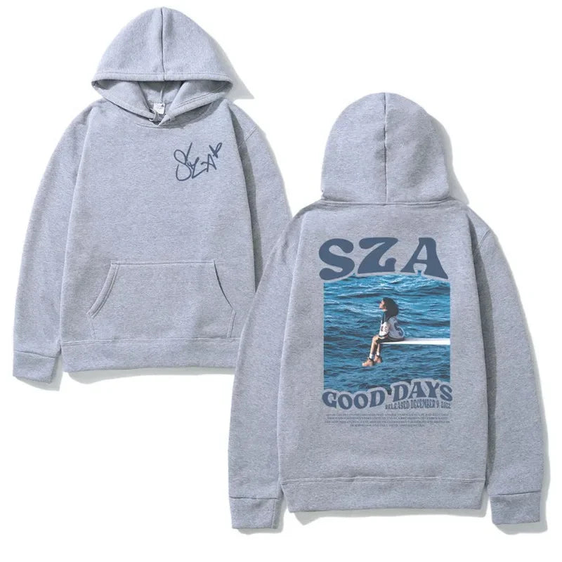 Autumn And Winter Hoodie Singer Sza Music Album Sos Printed Hoodie Women Sweatshirt Hip Hop Unisex Streetwear Y2k Clothing Men