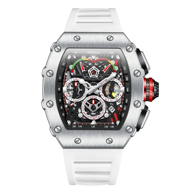 ONOLA 6827 Fashion Luxury Hands Clock Multifunction Waterproof Luminous Sports Casual Male Quartz Watches for Men Reloj Hombre