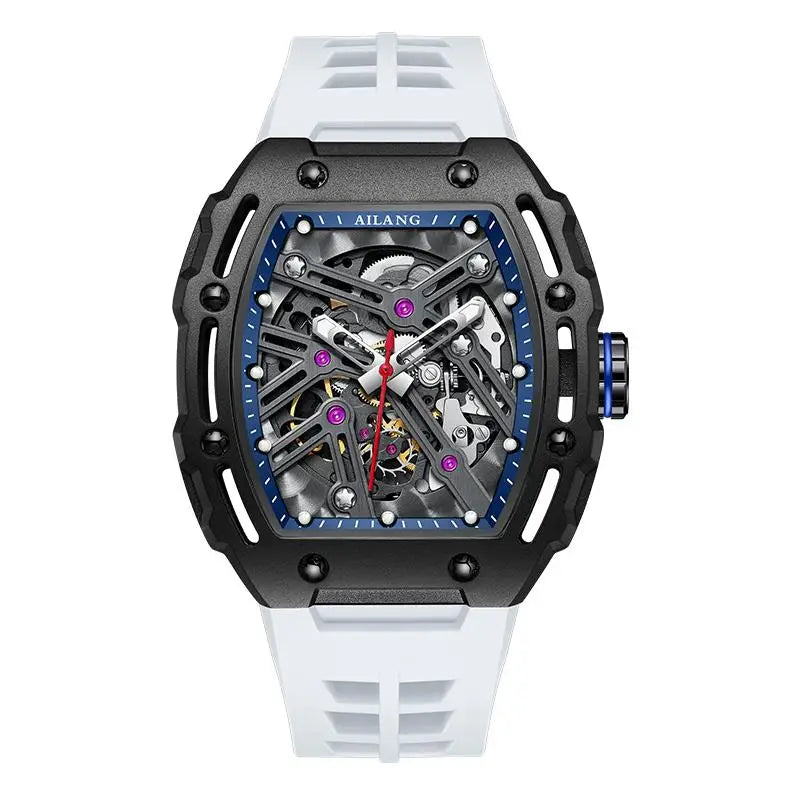 AILANG New Sports Skeleton Mechanical Wristwatch Stainless Steel Waterproof Automatic Watch Top Brand Men Watches Reloj Hombre