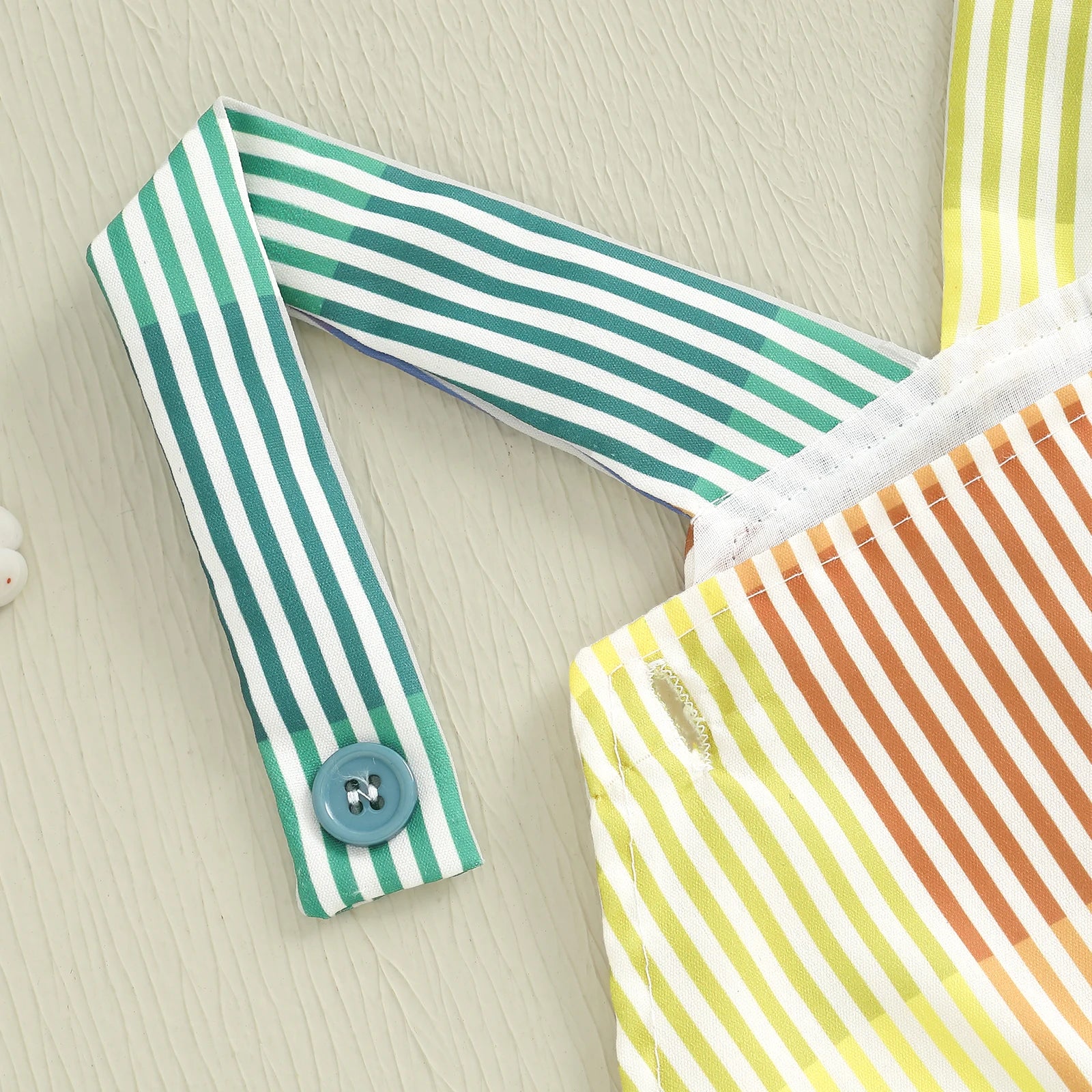 Pudcoco Toddler Baby Girls Overalls Loose Fit Striped Contrast Color Infant Jumpsuit for All Reasons 6M-4T