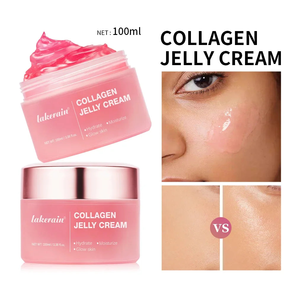 Collagen Jelly Cream Enhances Skin Barrier Moisture 24-hour Facial Shine Natural Ingredient Korean Face Care Products