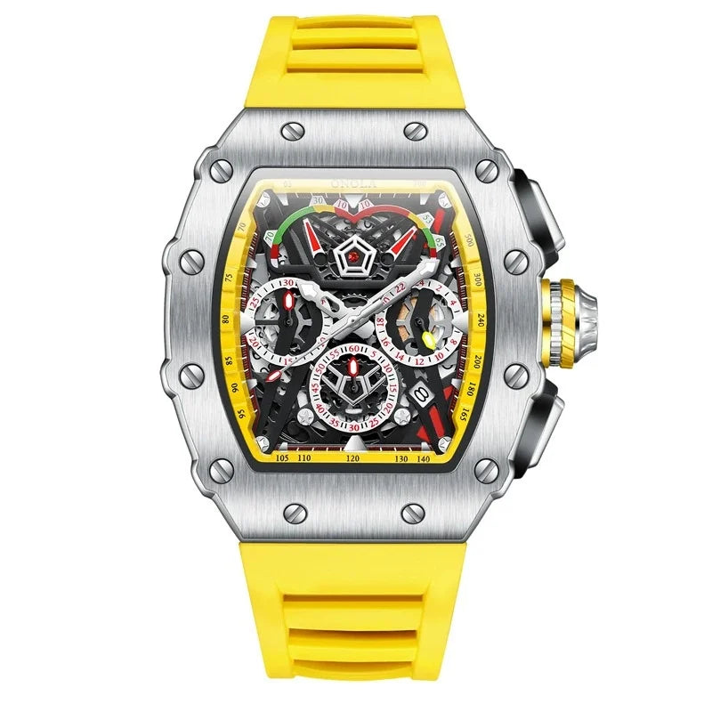 ONOLA 6827 Fashion Luxury Hands Clock Multifunction Waterproof Luminous Sports Casual Male Quartz Watches for Men Reloj Hombre