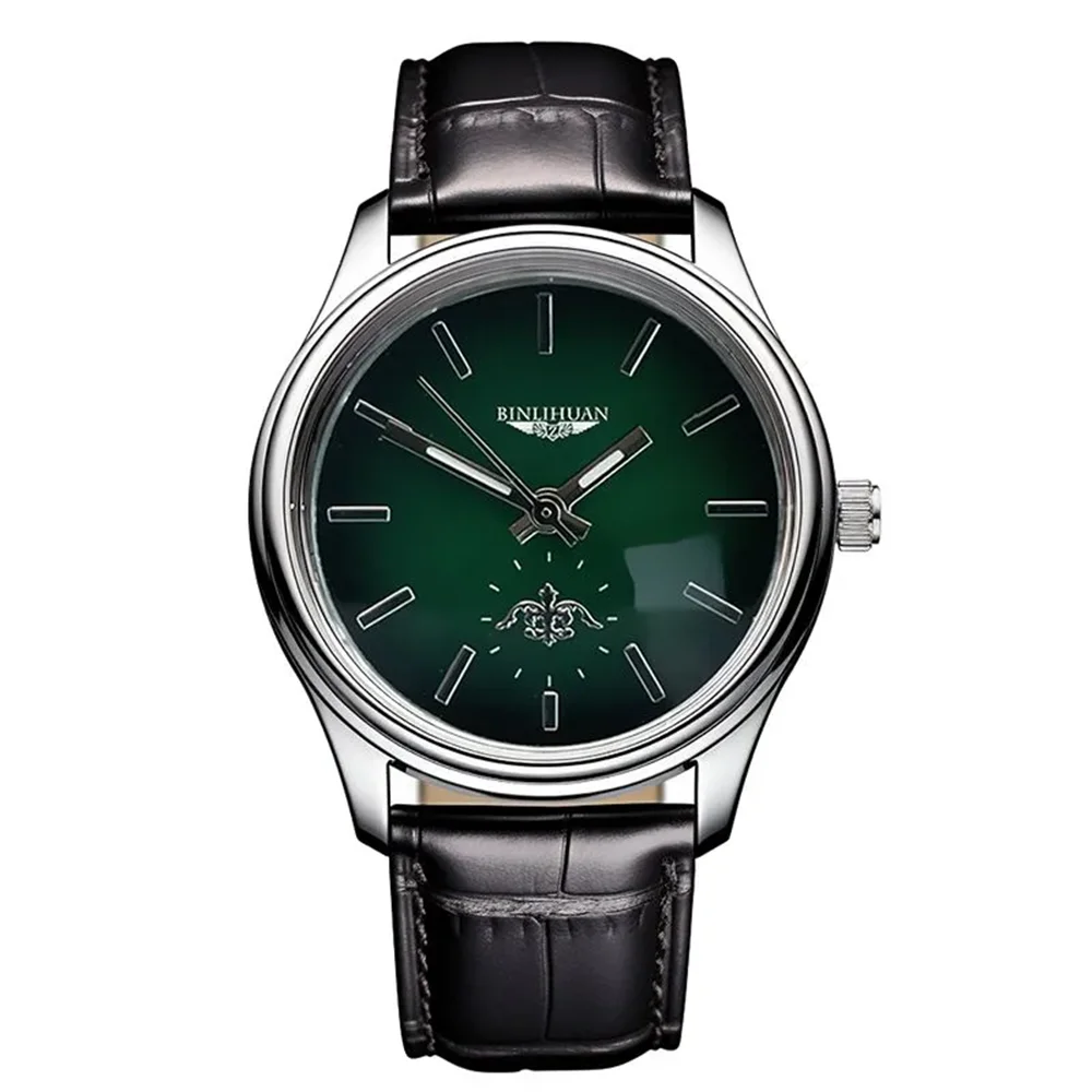 Luxury Business Men's Quartz Watch Waterproof Leather Strap Top Brand Wristwatch Handsome Men's Clock for Business 2025 New