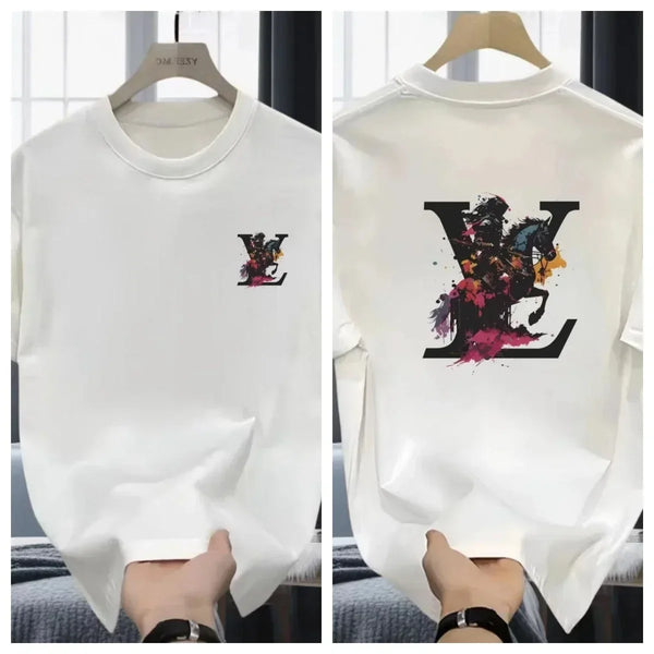 2024 Cotton luxury brand letter-printed short-sleeved Men's and Women's T-shirts Casual men's and women's O-collar T-shirts