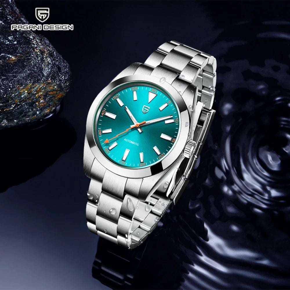 Pagani design2025 men's luxury mechanical watch men's NH35 movement automatic watch Sapphire 10bar stainless steel fashion clock
