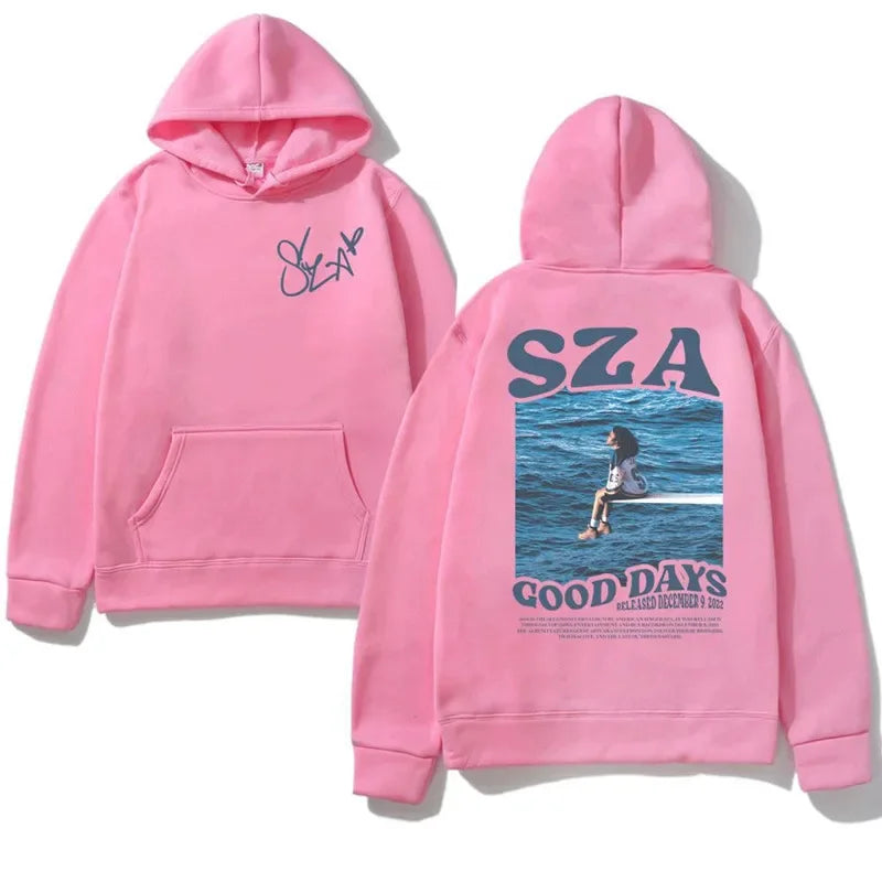 Autumn And Winter Hoodie Singer Sza Music Album Sos Printed Hoodie Women Sweatshirt Hip Hop Unisex Streetwear Y2k Clothing Men