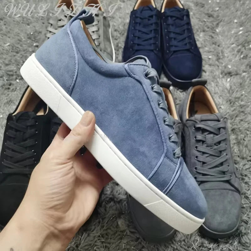 Women's Casual Rivet Flat Soled Lace Up Low Sneakers White Light Comfortable Couple Shoes Autumn Non Slip Men's Running Shoes