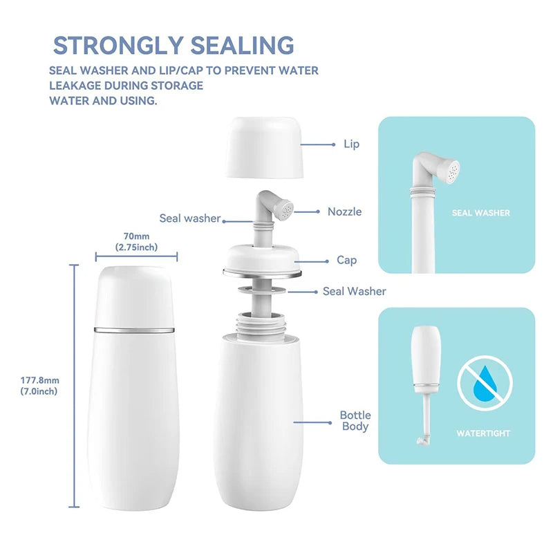 400ml Portable Bidet Spray Handheld Travel Bidet For Pregnant Women Baby Cleansing Water Washer Bottle Baby Showers Mom Bottle