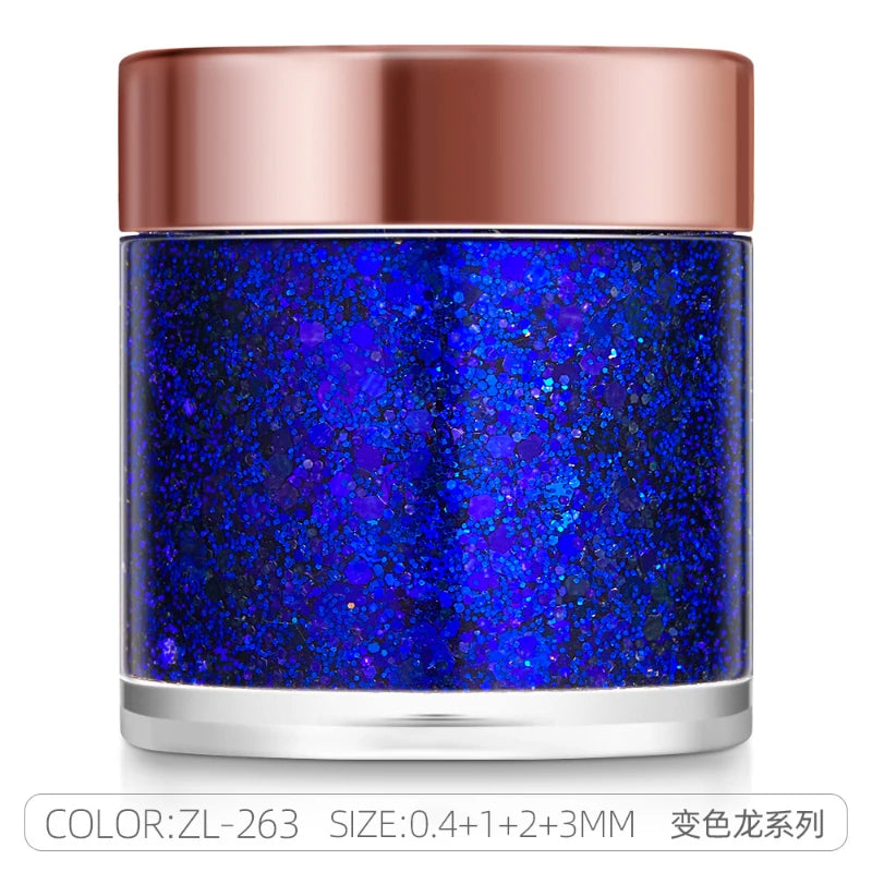 Sequins Body Glitter Gel,Make Up Long Lasting Glitter For Body Face Hair Eyeshadow,Festival Party Carnival Makeup Decorations