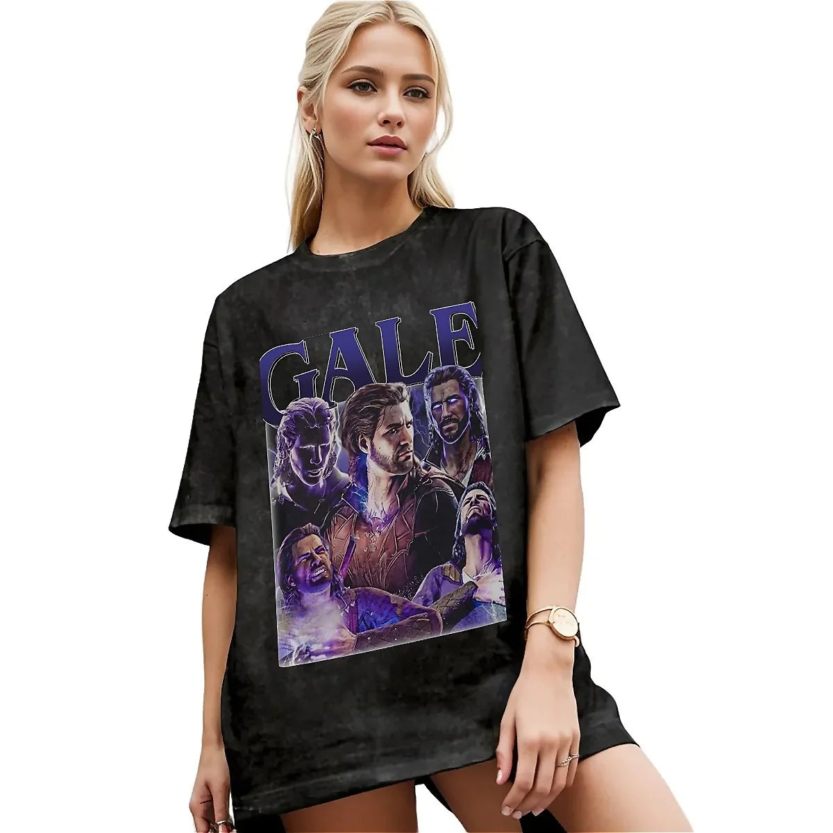 Astarion Gale  T Shirt Baldurs Gate 3 Trending T-Shirts Short-Sleeve Y2K Fun Tops Beach Cotton O Neck Oversized Clothing