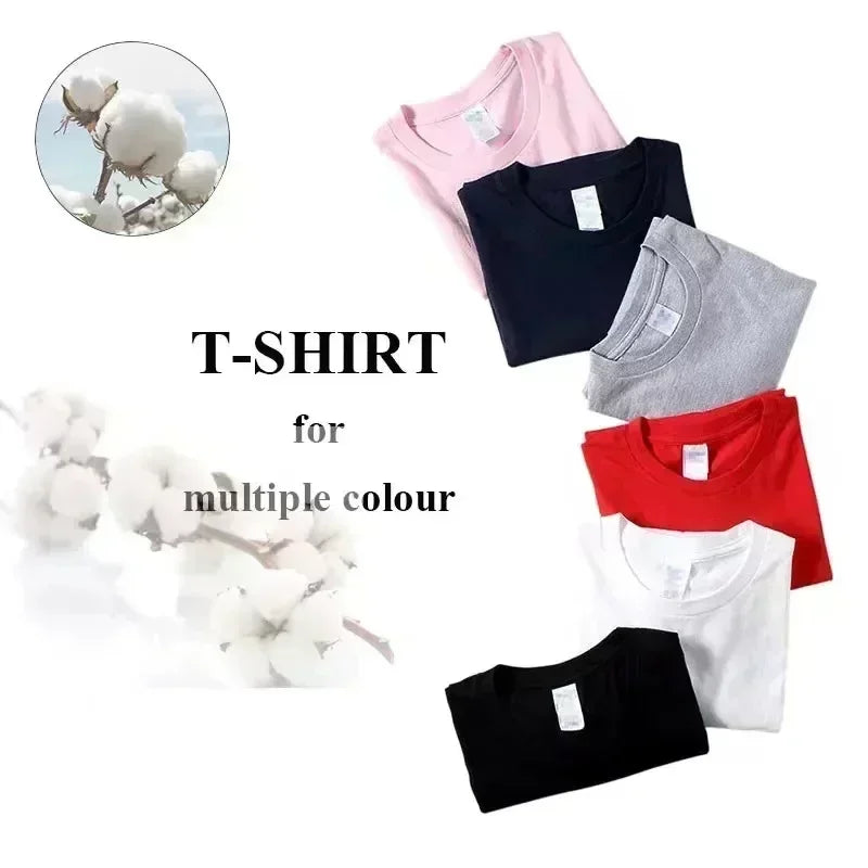 Heavy Men's Cotton T-shirt of The Same Style, New Letter European Summer Short-sleeved Trendy Versatile Trendy Ins Printed Top