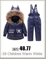 Children Autumn Winter Overall For Infant Down Cotton Thicken Clothes Hooded new born Baby costume Boys Girls Jumpsuit Romper