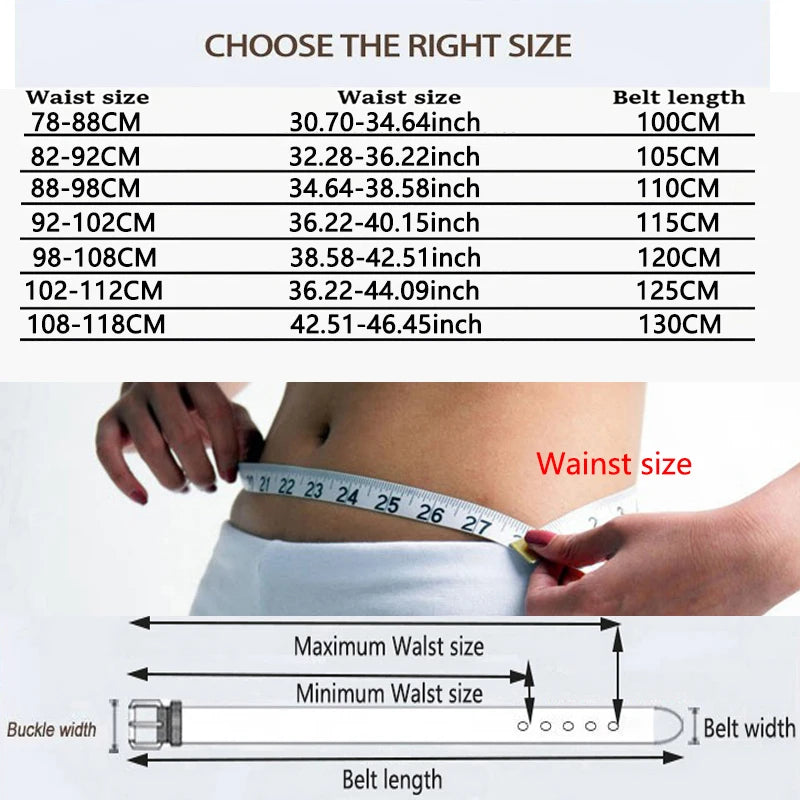 Men Genuine Leather Belt 100cm 110cm 120cm 130cm 140cm 150cm 160cmReversible Buckle Brown and Black Business Dress Belts for Men