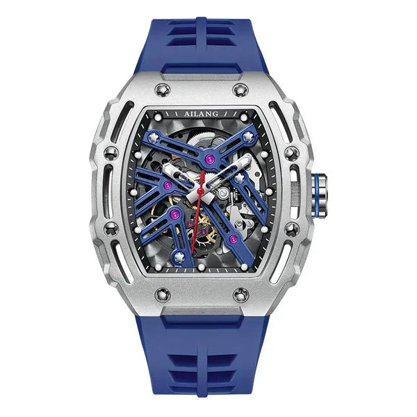 AILANG New Sports Skeleton Mechanical Wristwatch Stainless Steel Waterproof Automatic Watch Top Brand Men Watches Reloj Hombre