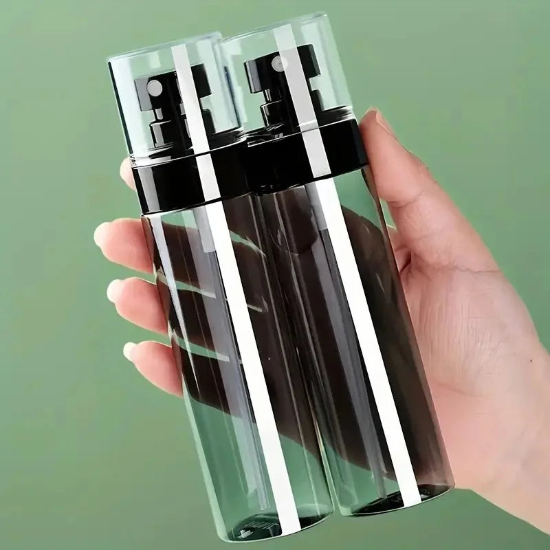 5Pcs Black Ultra Fine Mist Spray Bottle  30ml 60ml 80ml 100ml 120ml Moisturizing Cosmetic Bottle Portable Spray Atomize