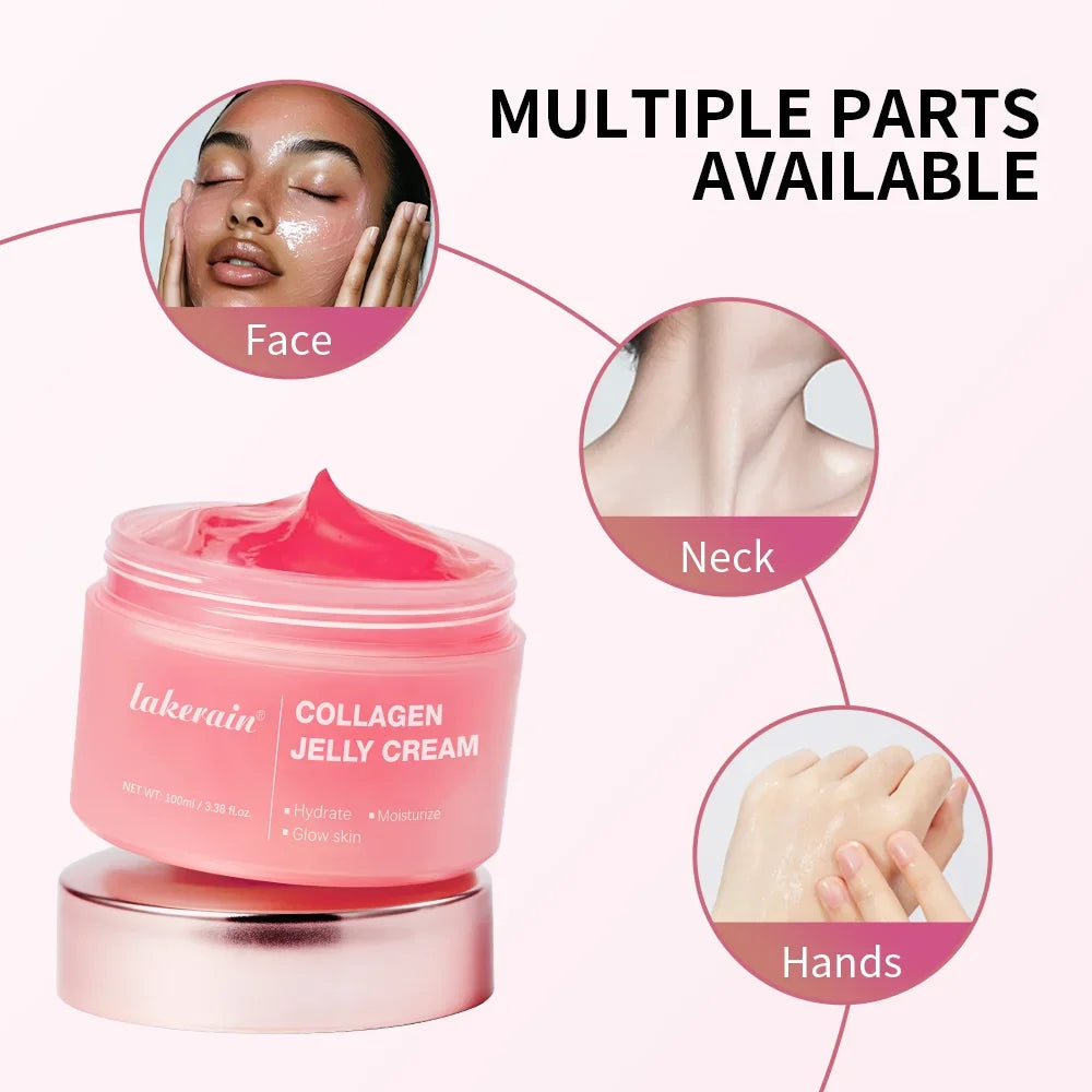 Collagen Jelly Cream Enhances Skin Barrier Moisture 24-hour Facial Shine Natural Ingredient Korean Face Care Products