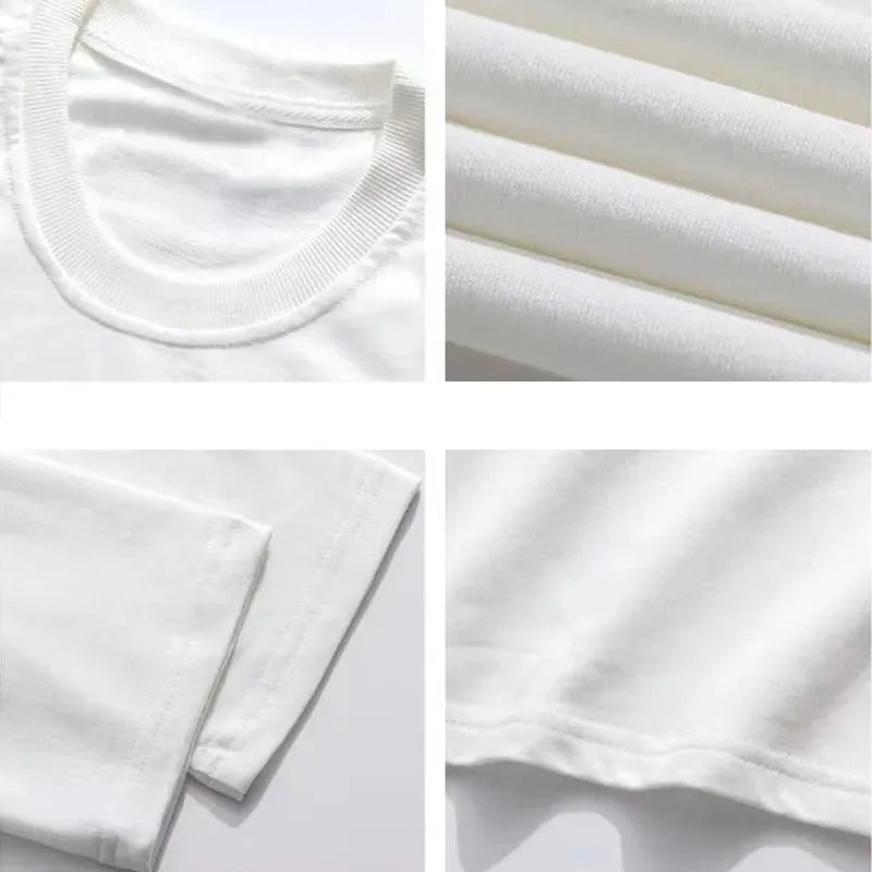 2025 Summer New Ladies Fashion Casual Loose Joker Men's Fashion T-shirt Top 100% Cotton Clothes