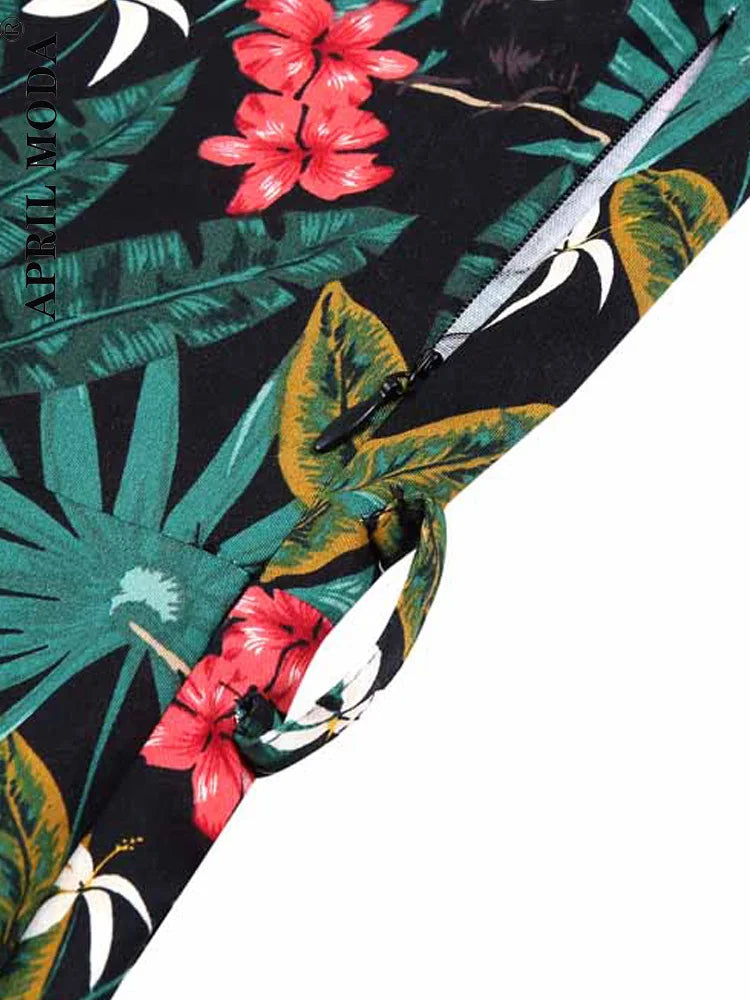 2025 Parrot Bird Print Summer Women Vintage Dress Casual Green Retro Pin UP Pinup Party Robe Rockabilly 50s 60s Swing Sundress