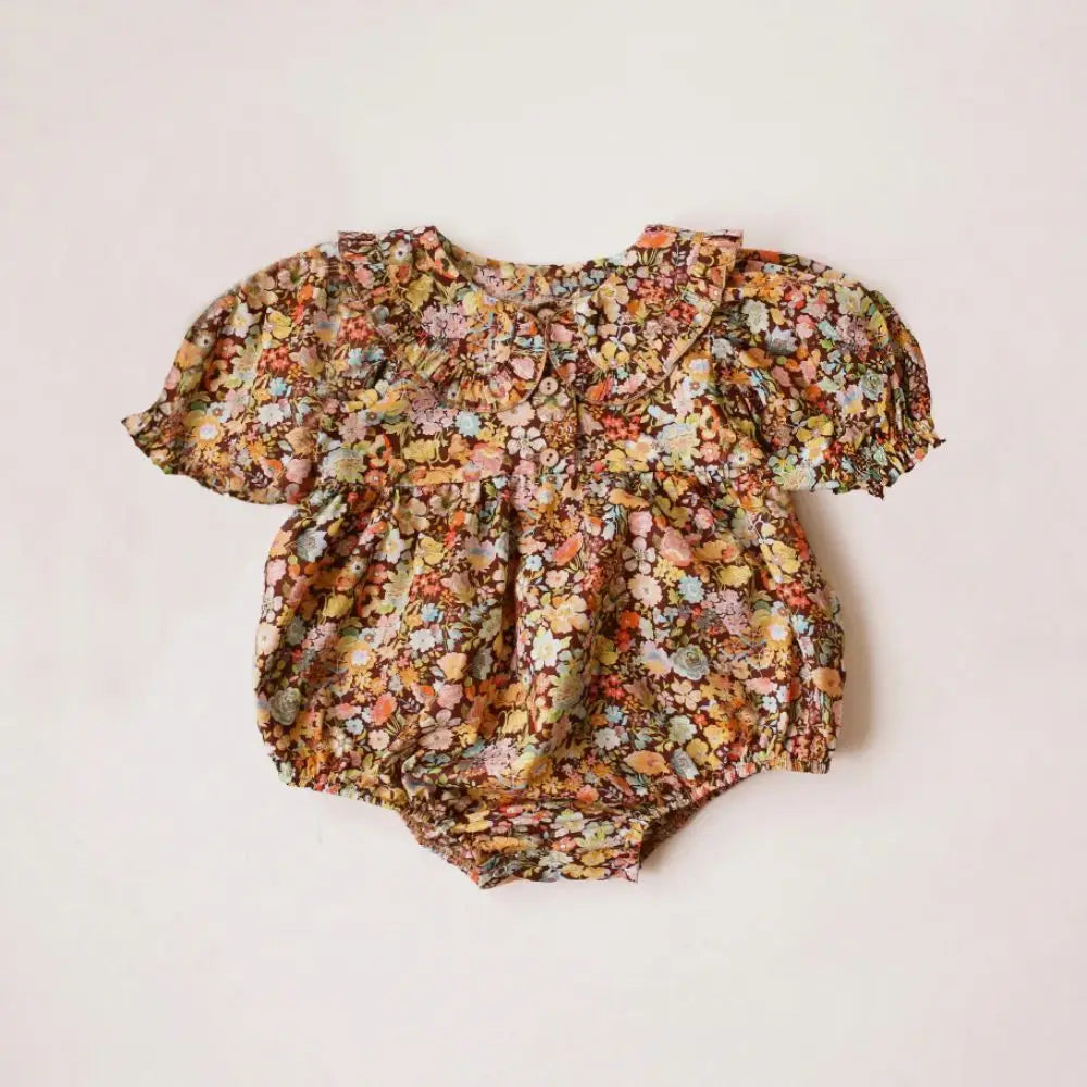 Summer Intant Baby Girl Jumpsuit Linen Cotton Baby Girl One-piece Playsuit Baby Girl Romper