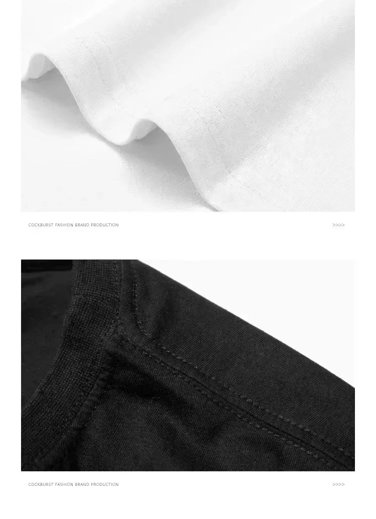 Summer Latest Luxury Brand Y2k Flat Printed Top T-shirt Pure Cotton Summer Light and Thin Large Size Men'sandwomen's Top T-shirt