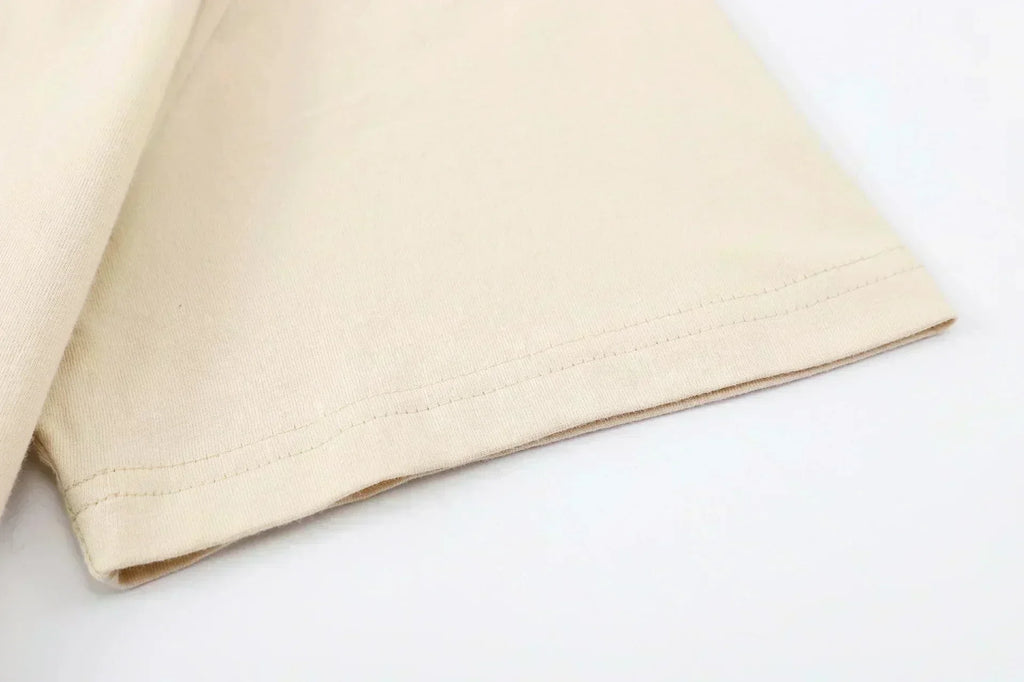 2025 Men s high-end short-sleeved T-shirt Summer New Style pure cotton round-neck Women s loose Summer trendy brand