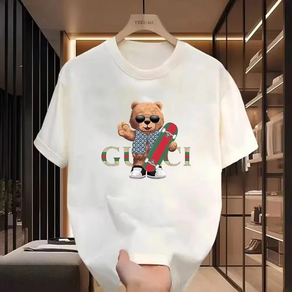 2025 The Latest Summer Men's and Women's Printed T-shirt Pure Cotton Harajuku Designer Classic Breathable Oversized  T-shirt
