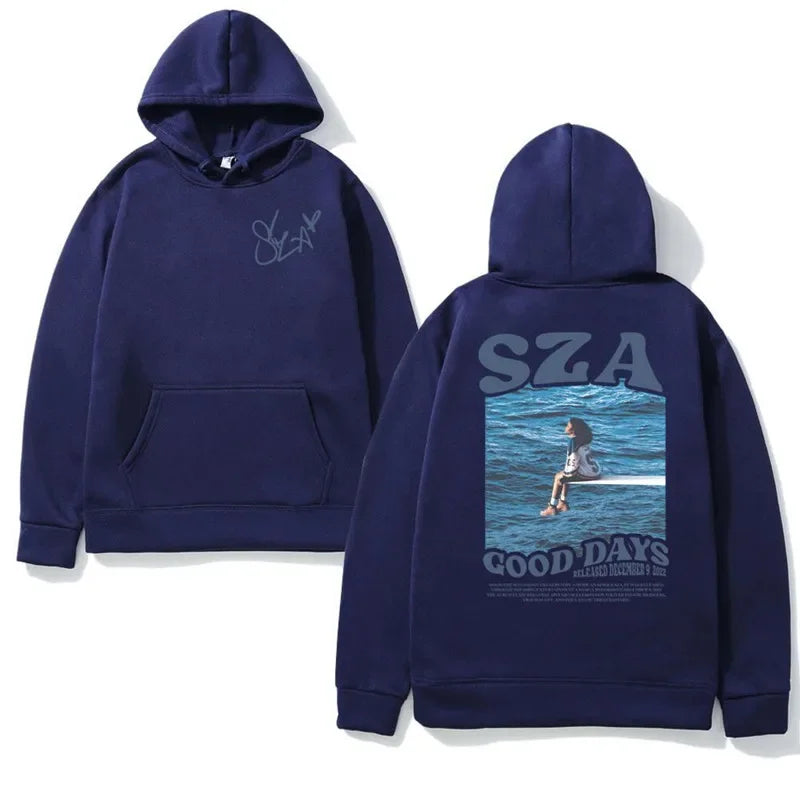 Autumn And Winter Hoodie Singer Sza Music Album Sos Printed Hoodie Women Sweatshirt Hip Hop Unisex Streetwear Y2k Clothing Men
