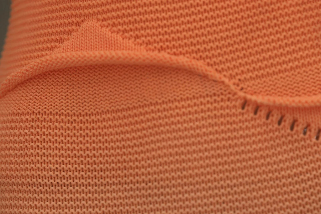 Sexy Knitted Gradient Orange Blue Hollow Out Maxi Dress Women Fashion Short Sleeve Skinny Stretch Tassel Y2K Birthday Long Dress