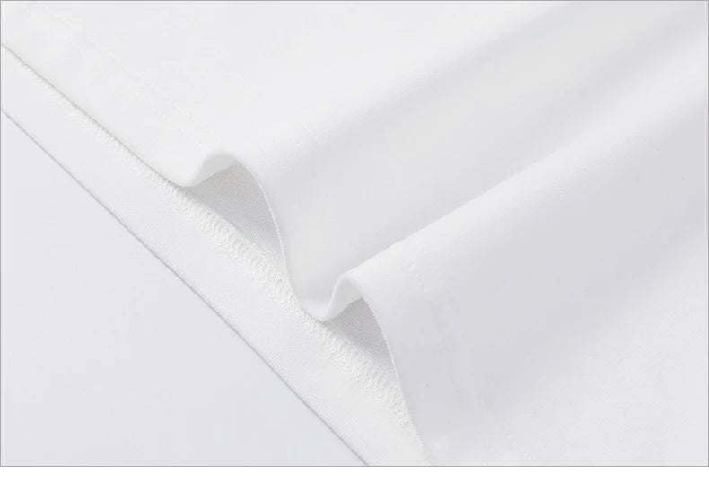 American Heavy Cotton Short-sleeved T-shirt Men's and Women's Summer Trend New Printed Loose Top Sports and Leisure Popular Top