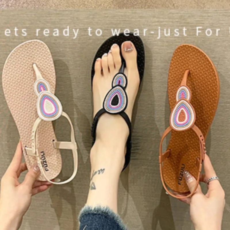 Summer Sandals Women Shoes Non-Slip Walking Shoes Elegant Shoes Woman Soft Women Shoe Outdoor Footwear Sandal Women Female