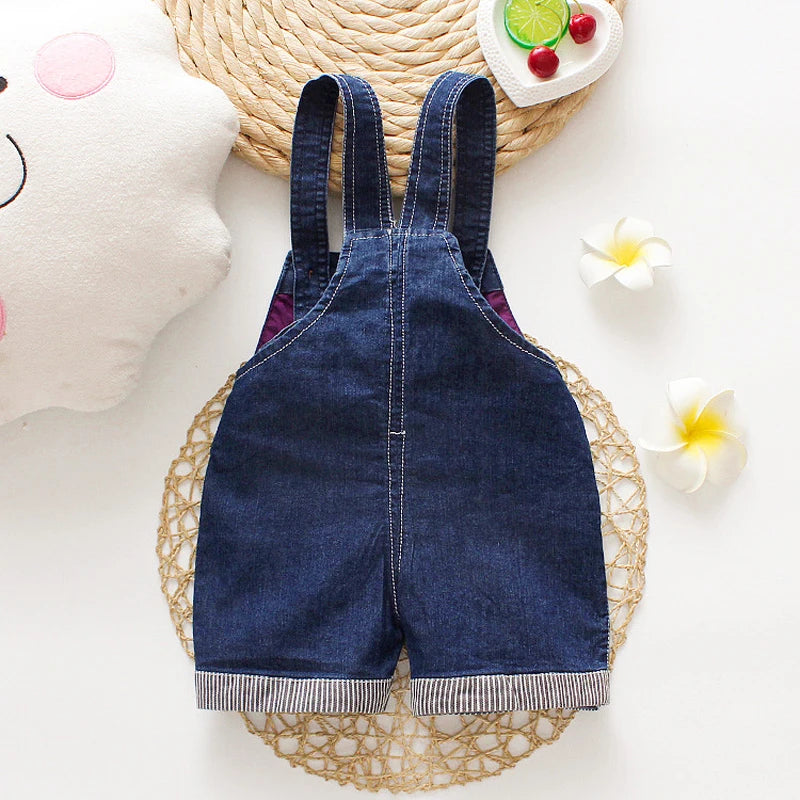 IENENS Summer Kids Baby Boys Jumper Pants Denim Shorts Jeans Overalls Toddler Infant Girl Playsuit Clothes Clothing Trousers