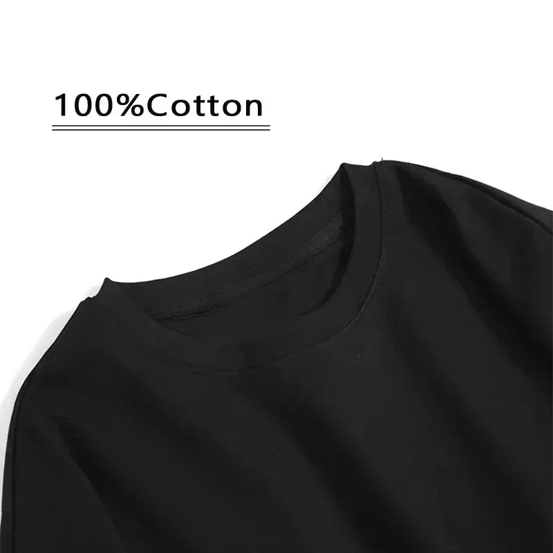 High Quality Round Neck Short-sleeved T-shirt Light Luxury Trendy Brand Letter Printing Versatile Cotton Men's and Women's Top